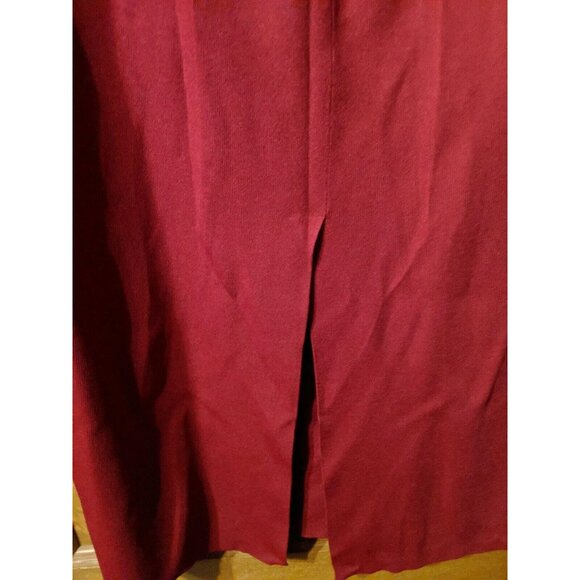 Studio G Straight Skirt Size 2X Stretch Red Maroon - Picture 4 of 6